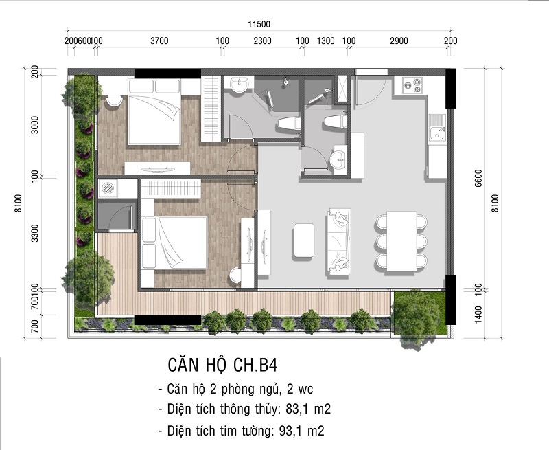 Căn Hộ 2 Pn Ava Center (1)