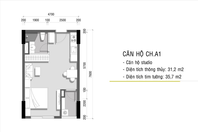 Căn Hộ Studio Ava Center
